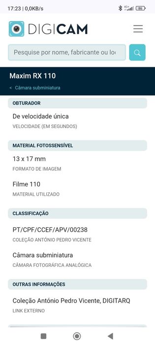 Máquina fotográfica de cassete