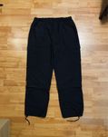 (M-L) Легкие черные штаны карго на утяжках ZARA cargo pants штани