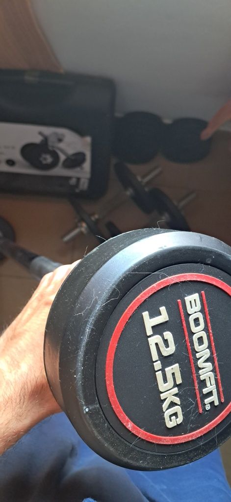 Set de pessos com barra