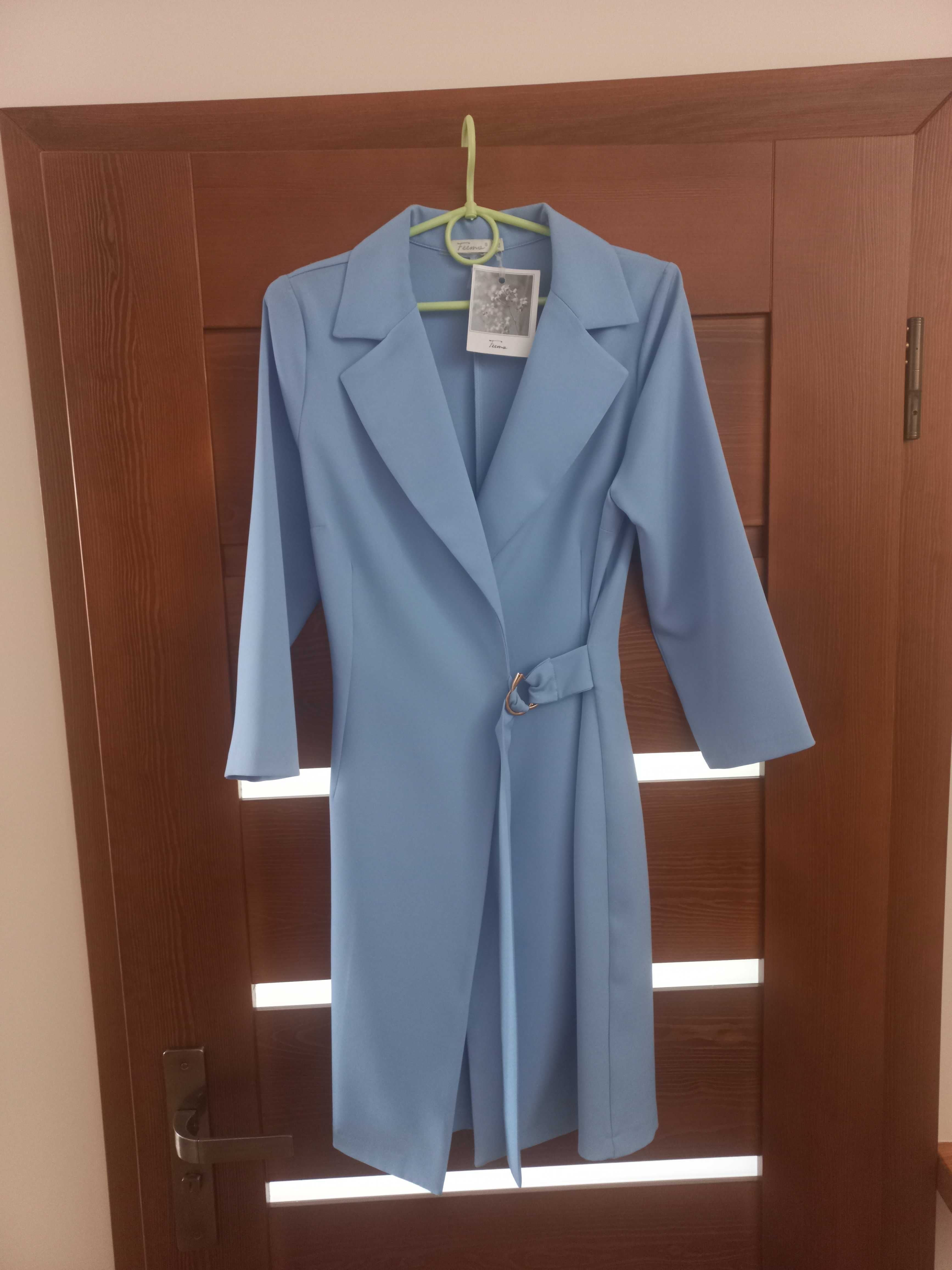 elegancka marynarkowa sukienka marki feema