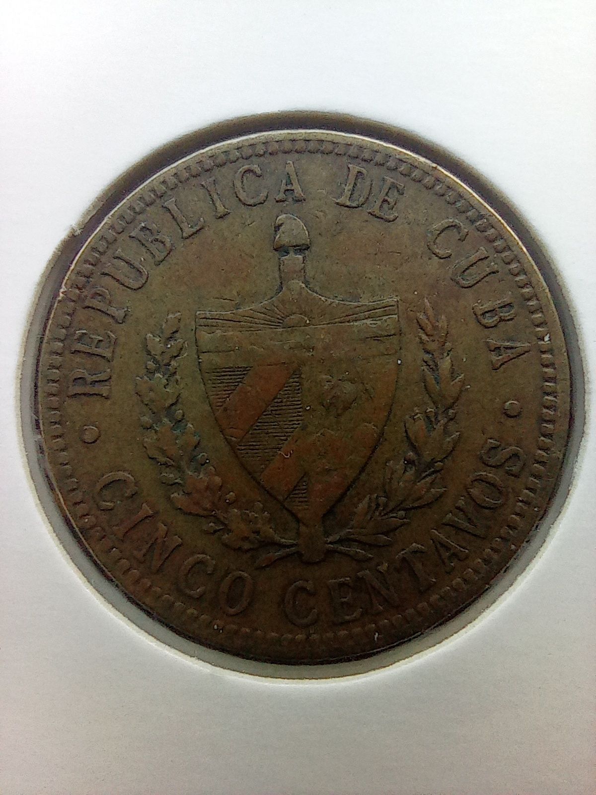 Moneta Cinco Centavos 1943 , Odwrócona 180°