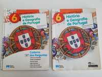 Manual + caderno de atividades de história e geografia de Portugal 6an