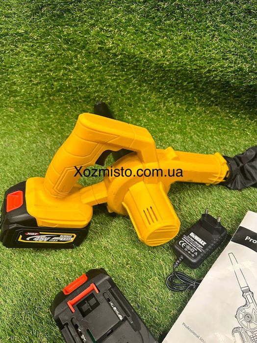 Акумуляторна повітродувка 2в1 DeWalt DCV100 48В 6Аг Повітродув пилосос