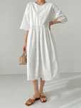 Sukienka Koszulowa Ażurowa Bawełniana Boho Midi Biała Casual Dazy Xxl
