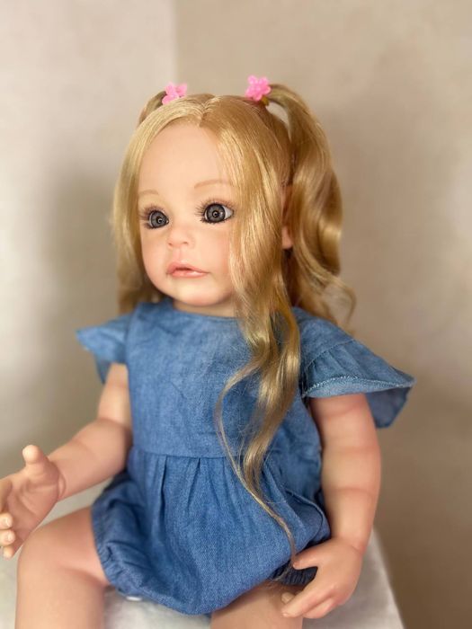 Реборн дівчинка реалістична 3Dшкіра Reborn лялька пупс кукла baby born