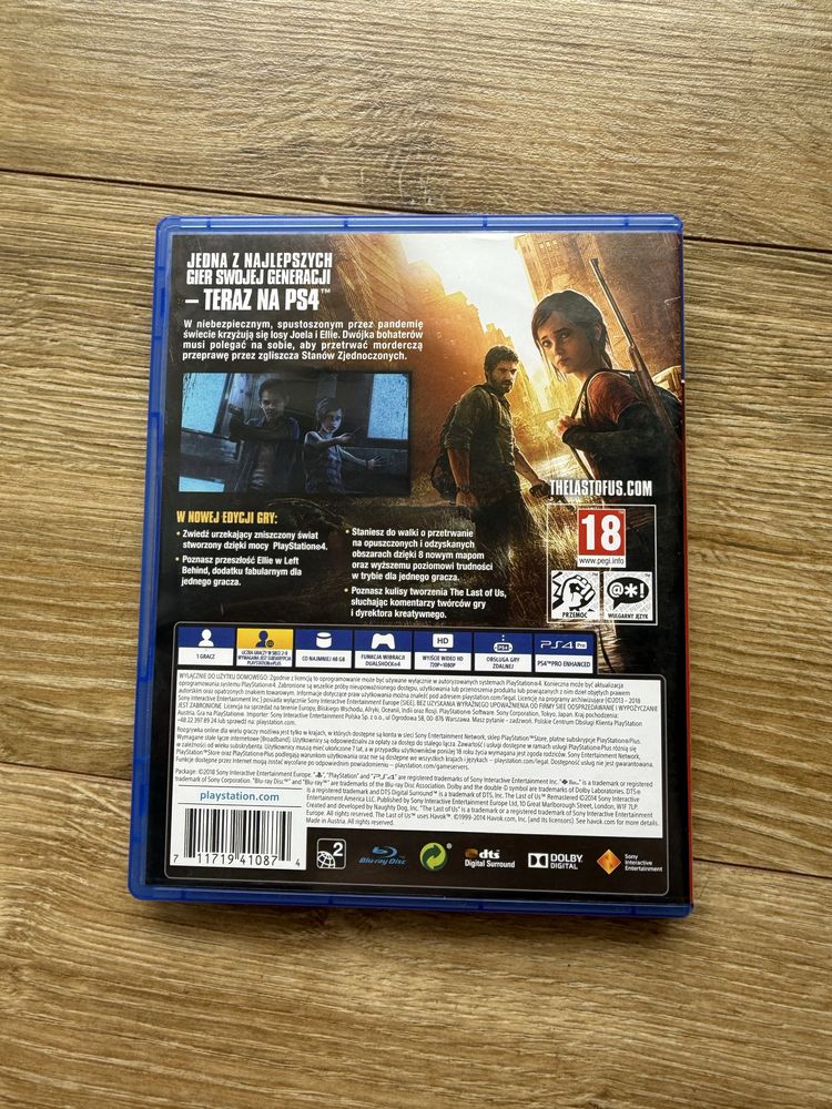 Gra The Last of Us Remastered Dubbing PL PlayStation 4 Ps4 Ps5