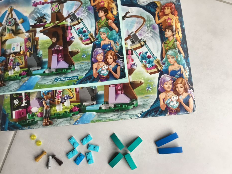 Lego Elves 41173, szkoła smoków, sprawdzone, kompletne