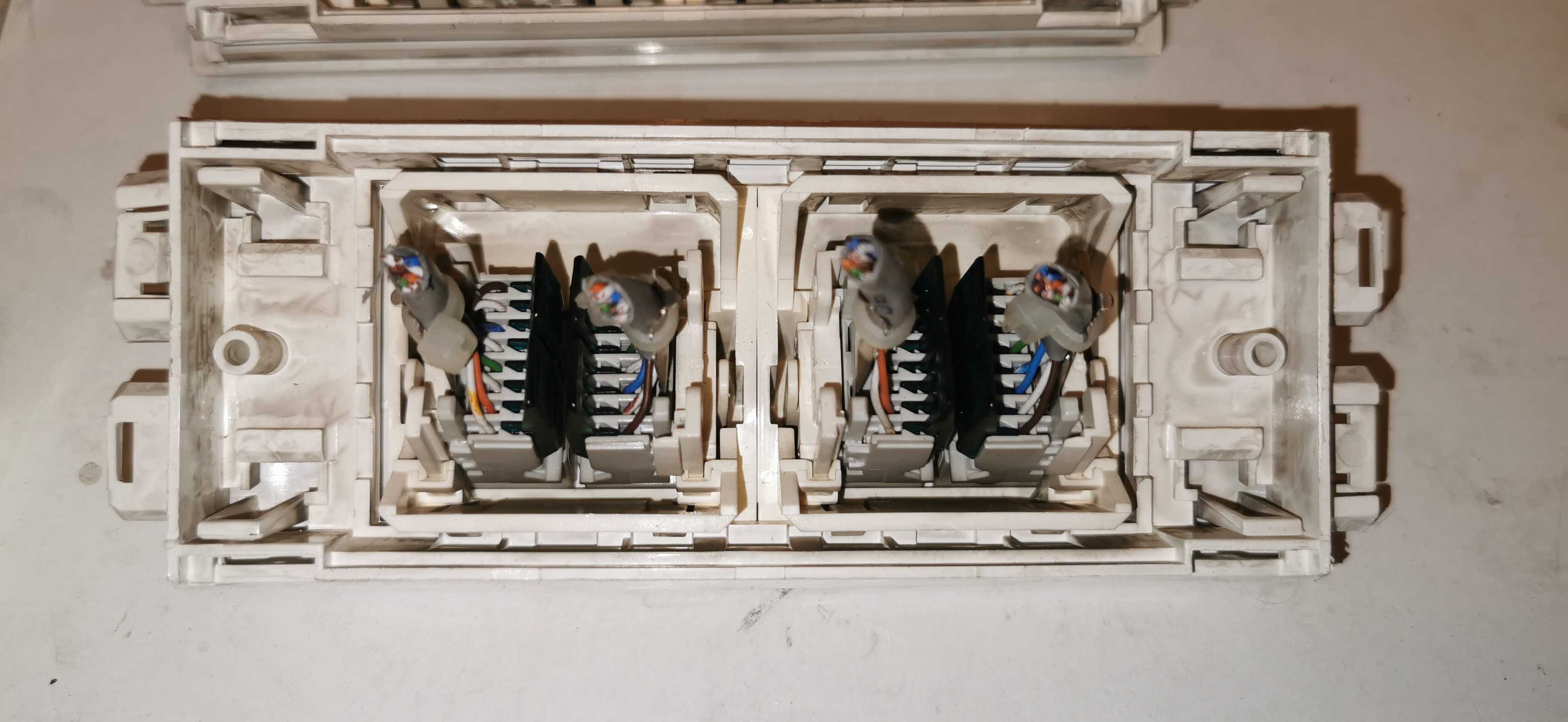 Gniazdo Sieciowe Internetowe RJ45 Gniazdka Gniazda Podwójne