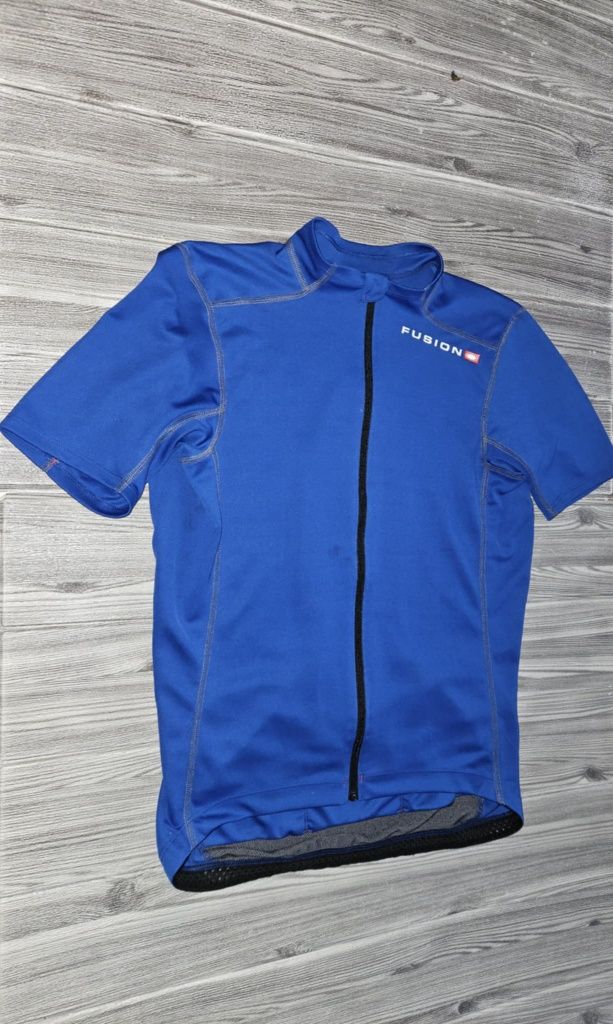 Koszulka kolarska Fusion męski t-shirt sportowy kieszeniami na rower L