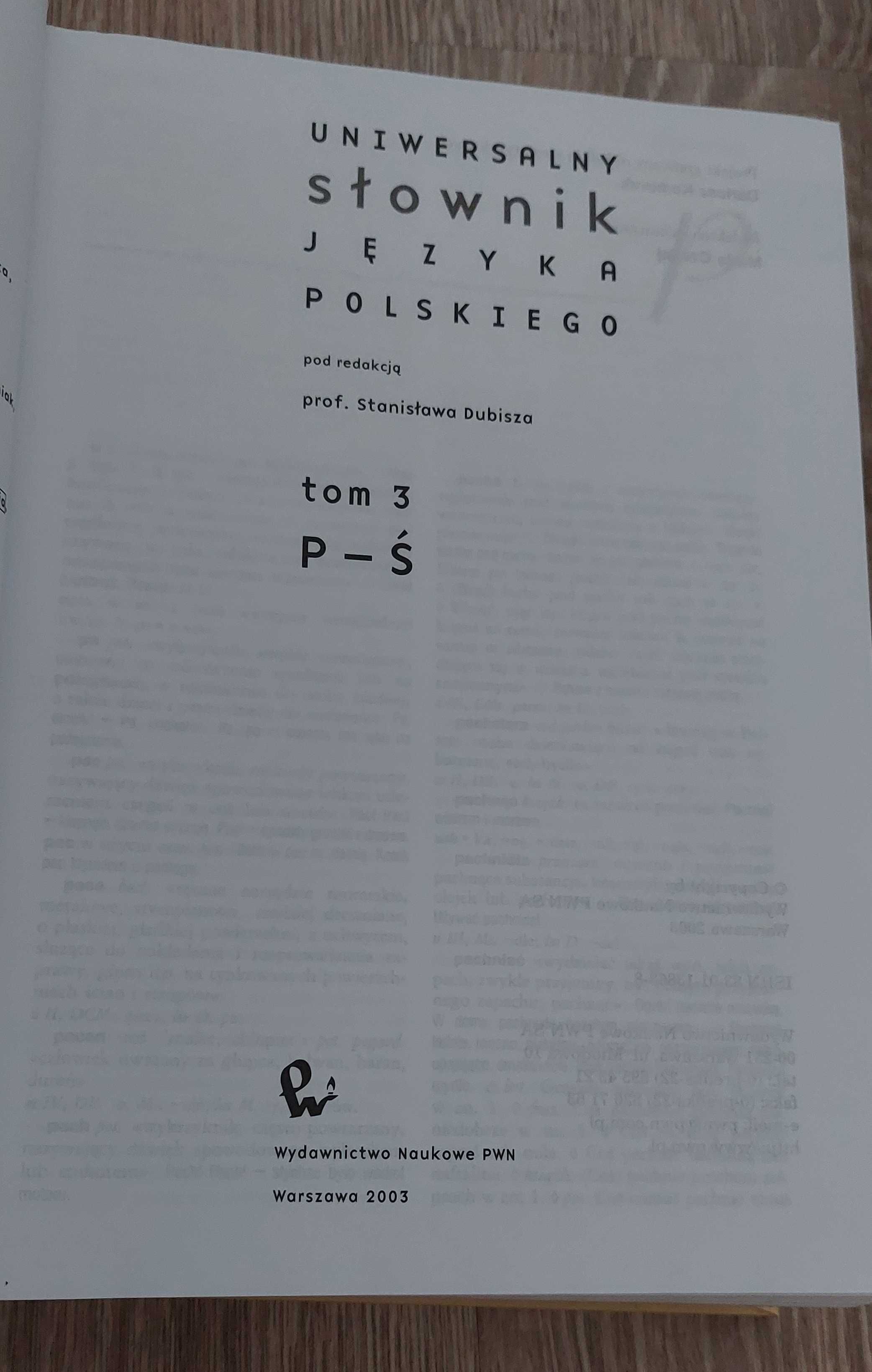 Słownik języka polskiego 4 tomy, 2003