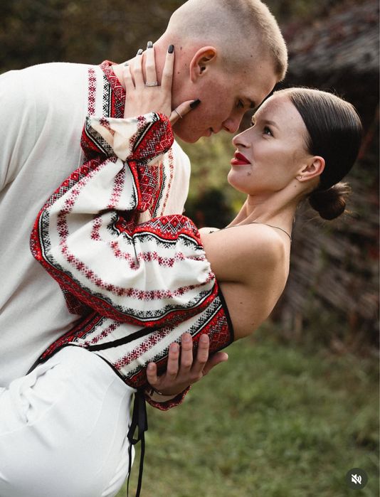 Корсет вишиванка з рукавами та чокер, етно корсет з вишивкою