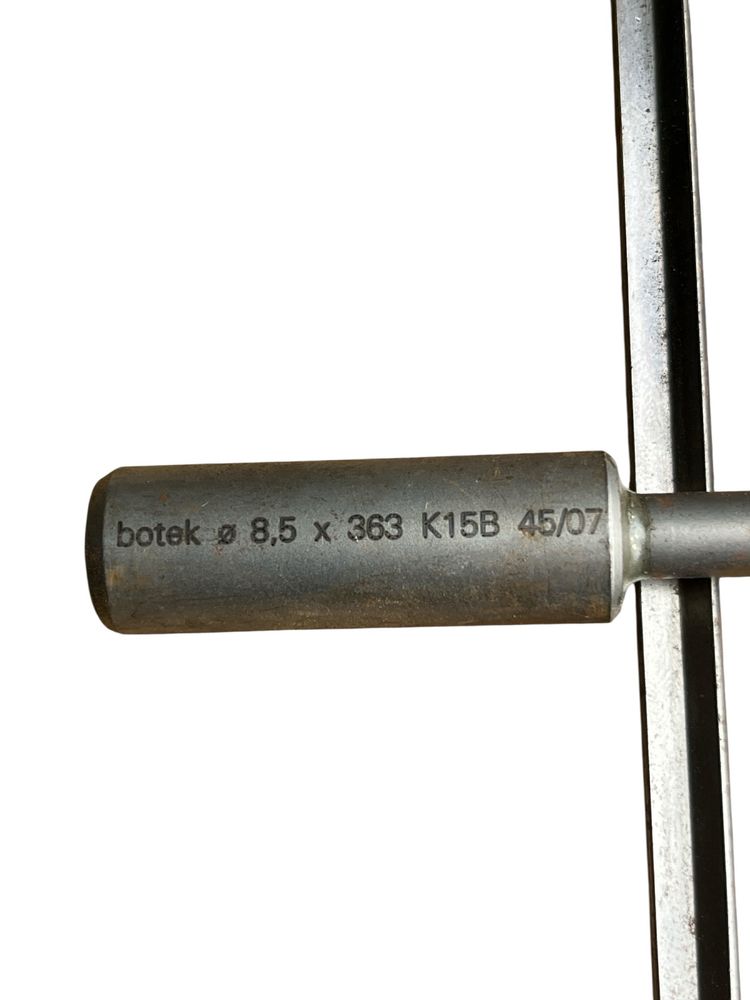 Wiertło lufowe Botek Ø8.5 x 363 mm • chłodzone • z węglikiem