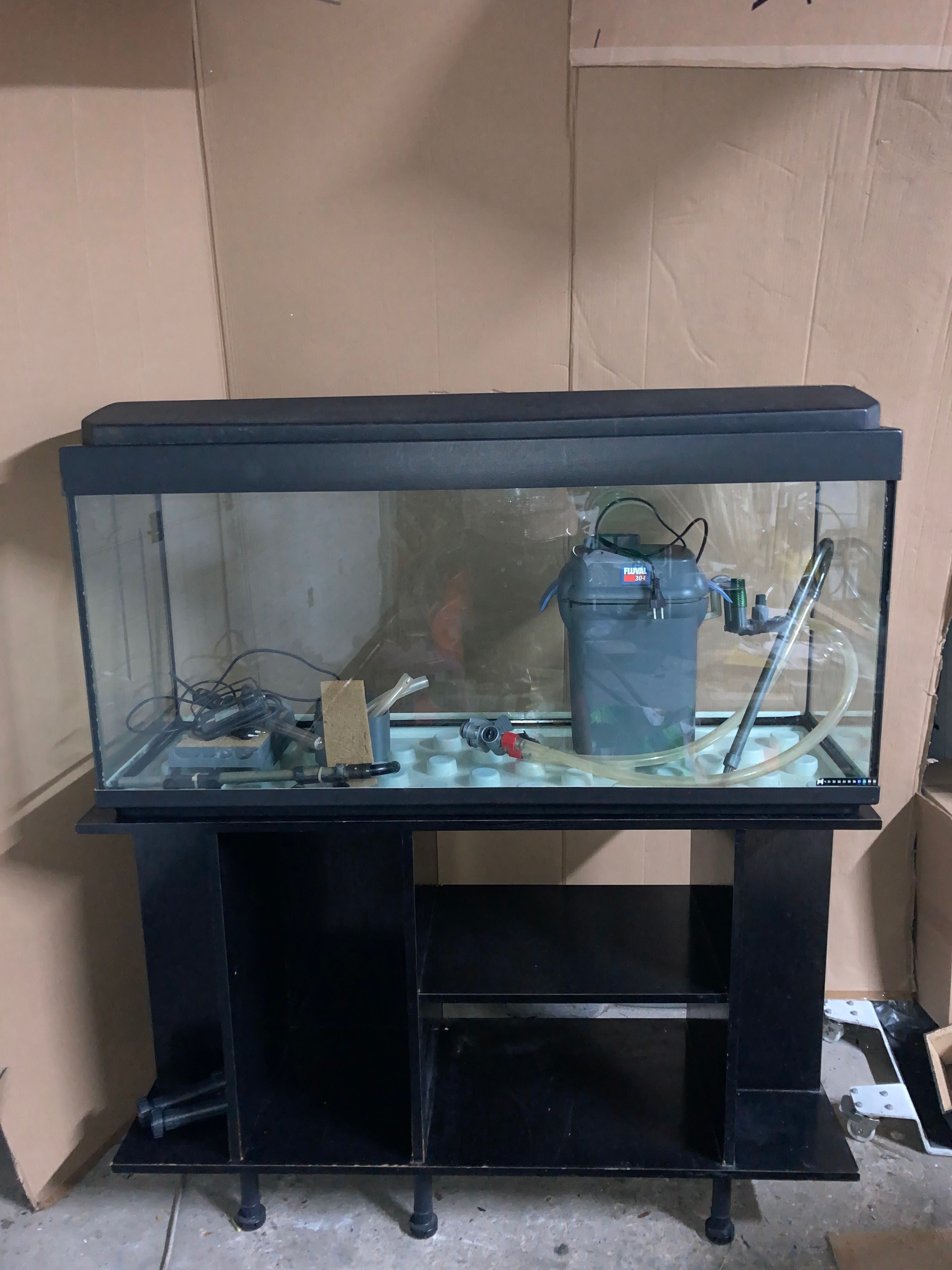 Aquário 200L pronto a funcionar