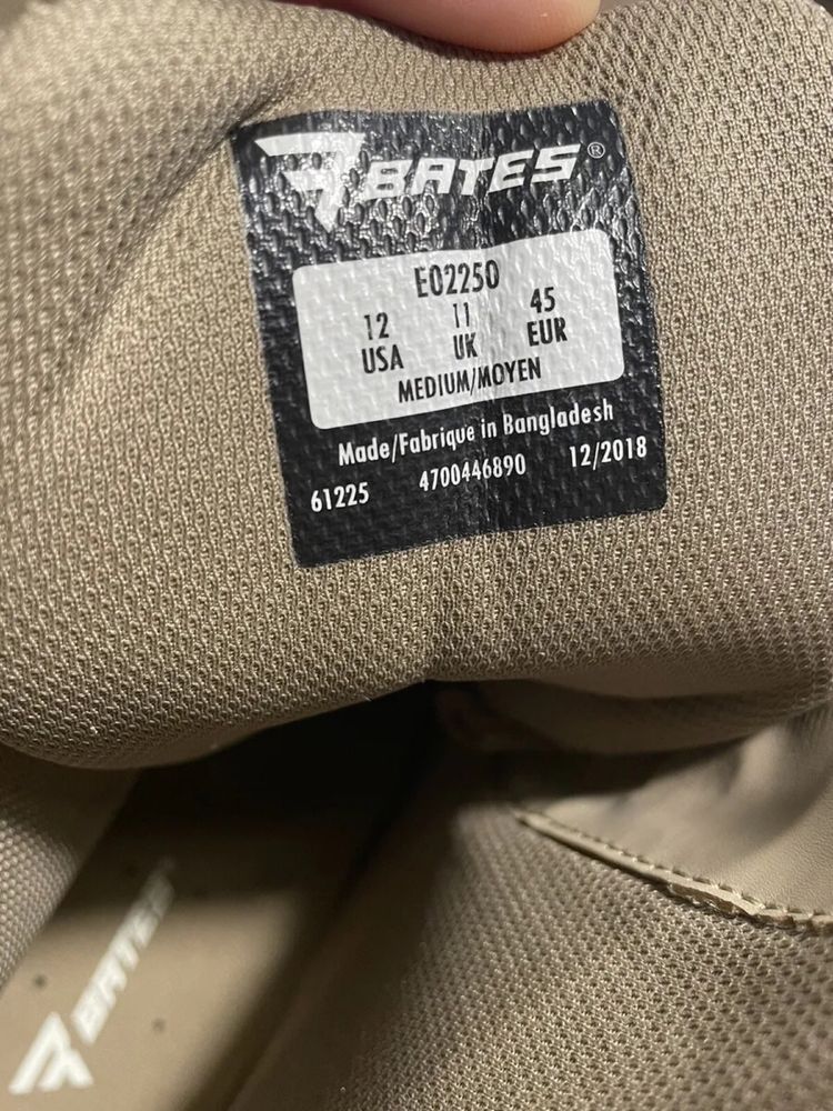 Берцы Bates Tactical Sport.Размер 45,длина стельки 30см