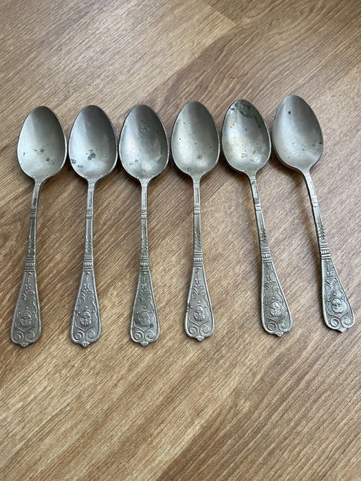 6 starych łyżeczek