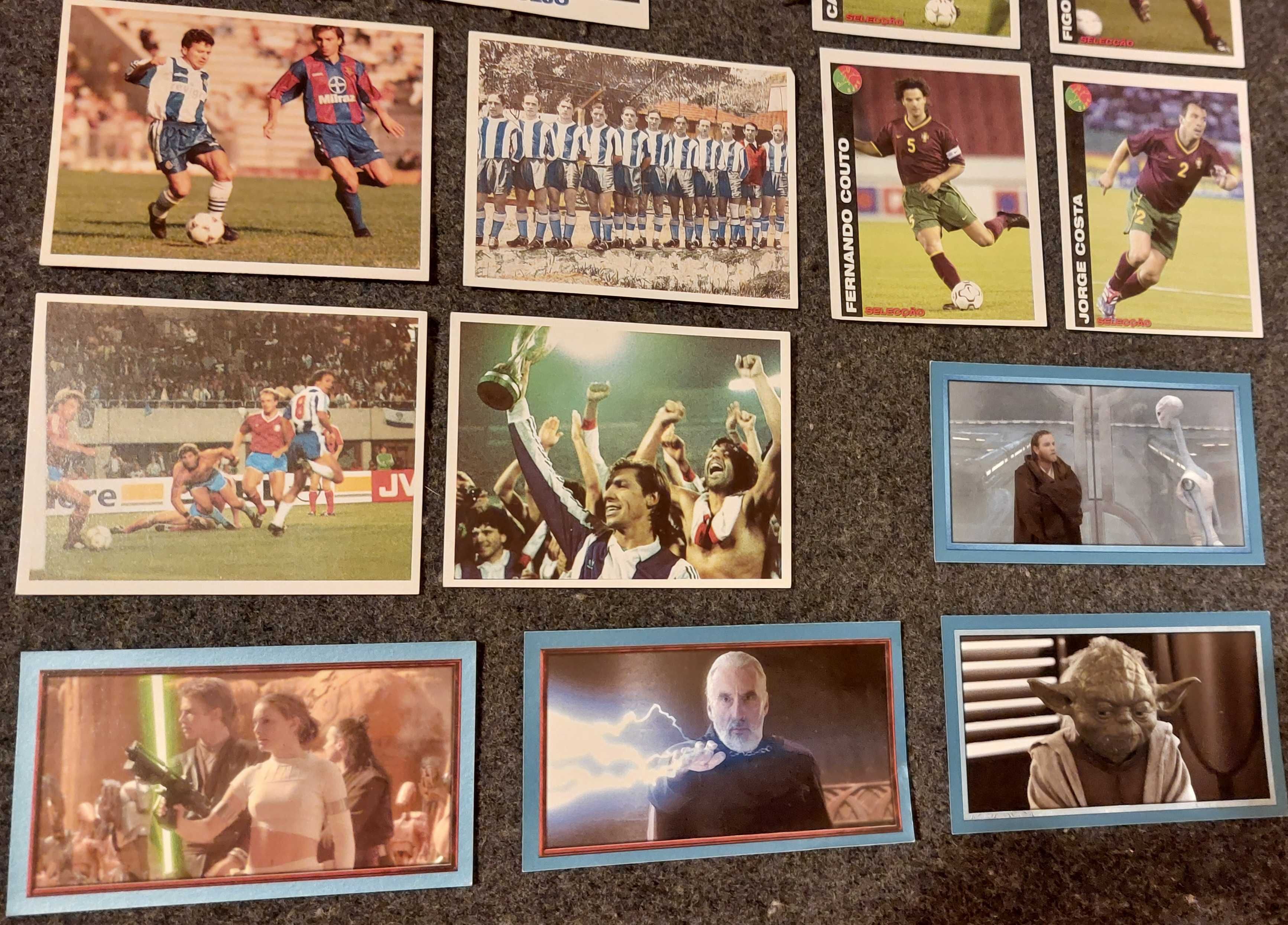 Lote de 21 Cromos de Futebol + Star Wars