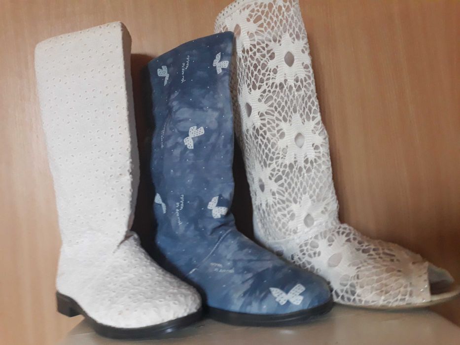 Сапожки женские (текстиль)