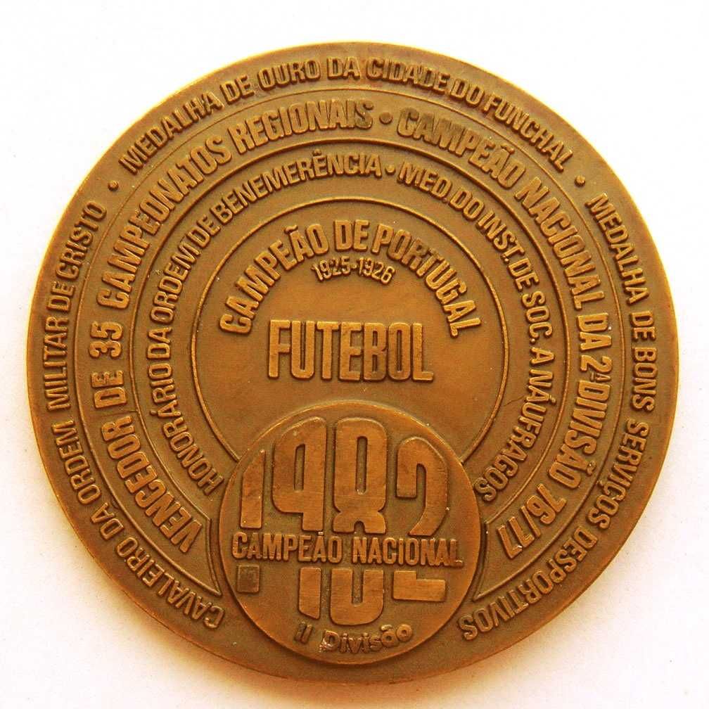 Medalha de Bronze Desporto Futebol Club Sport Marítimo CSM Campeão 82
