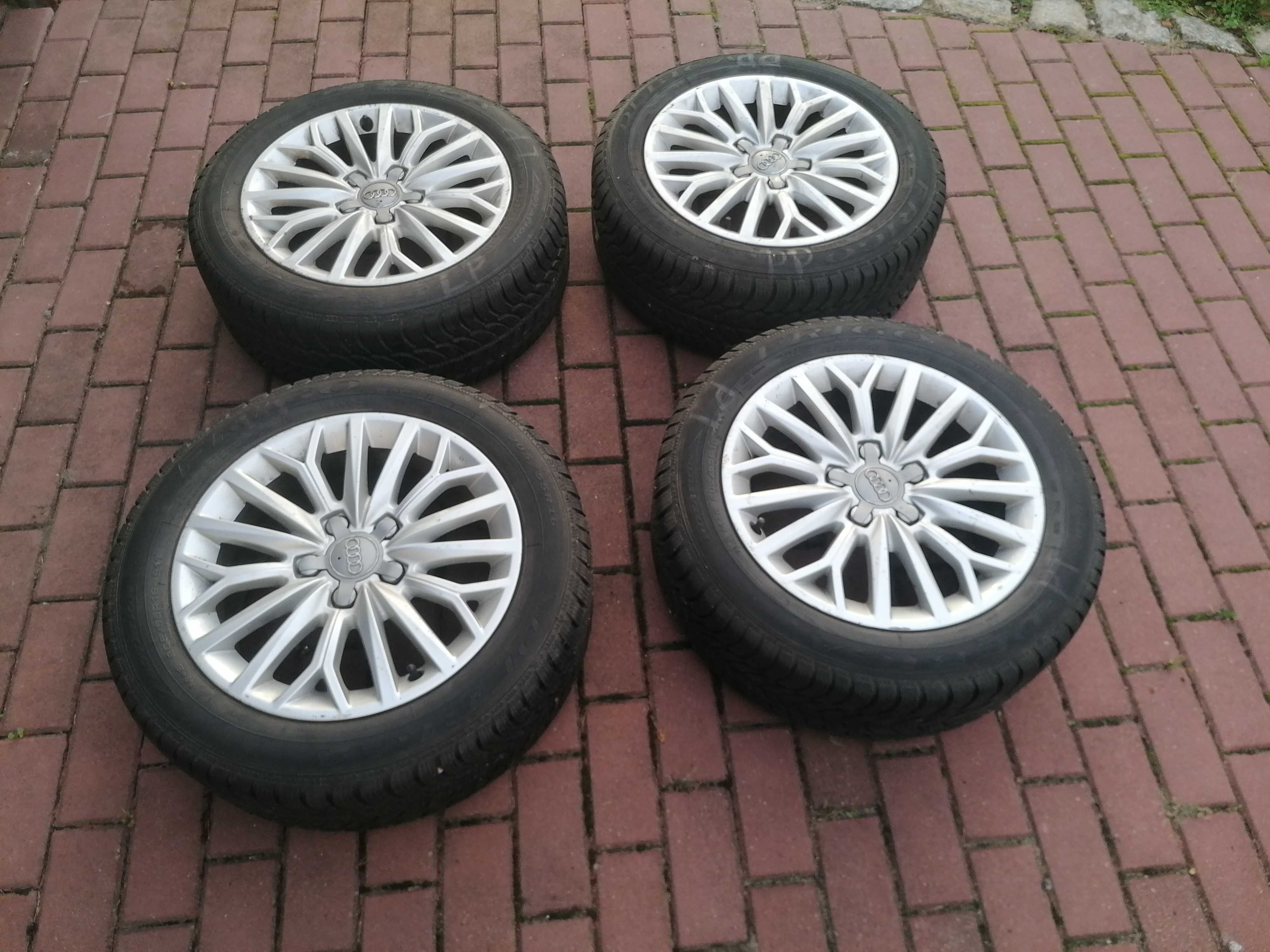 Alufelgi oryginalne Audi z oponami zimowymi