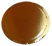 Podkład Pod Tort Ciasto - Tektura Falista - 20 Cm Złoty T