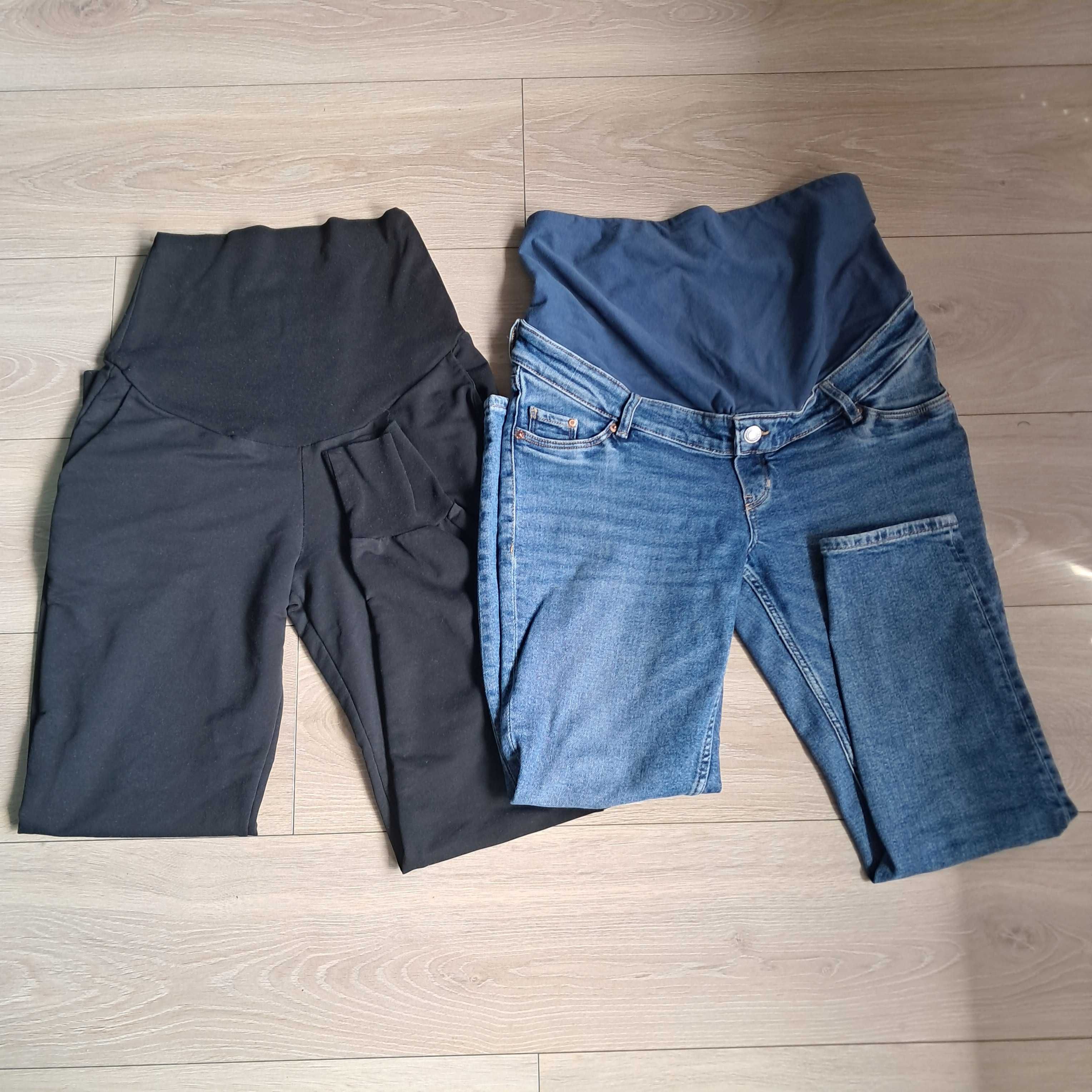 Spodnie ciążowe xs s h&m dwie pary plus gratis
