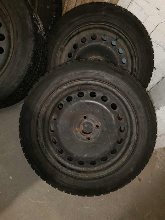 Michelin Alpin 205/55 16 Koła 4x100 Opony 2005r Zimowe Felgi