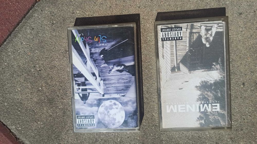 2 kasety Eminem, rap, hip hop