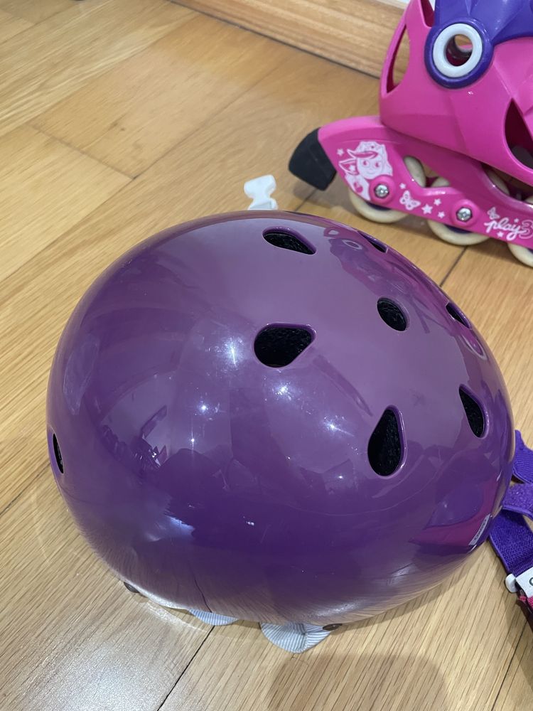 Patins de Criança Rosa Violeta Decathlon.