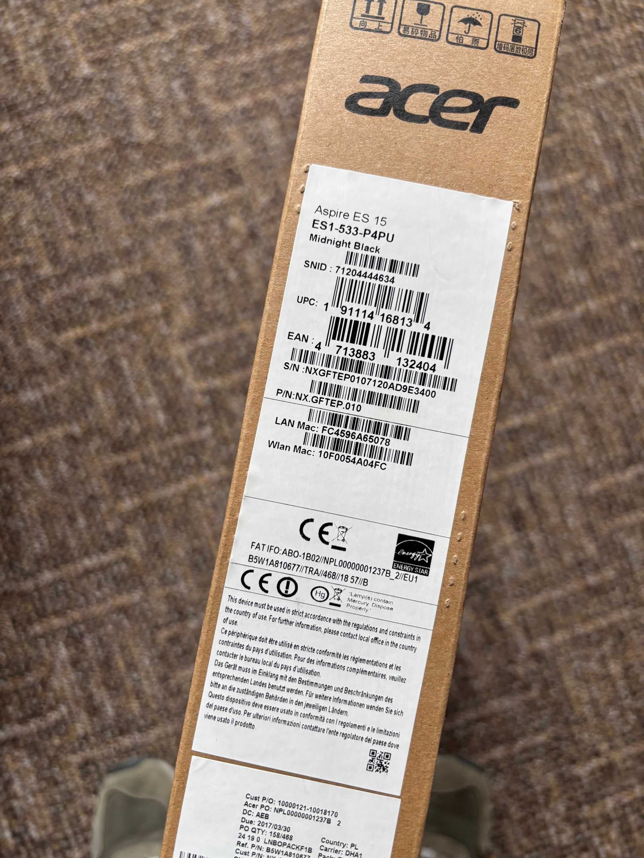 Laptop ACER - stan idealny