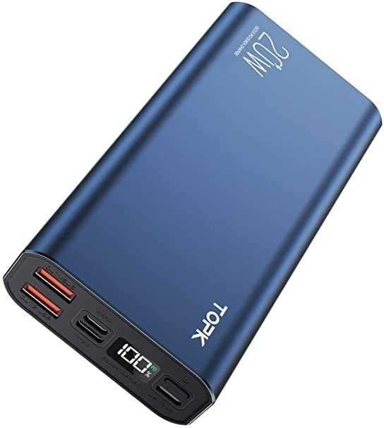 Внешний аккумулятор Power Bank Topk 20000mAh Green I2006P 20W QC+PD