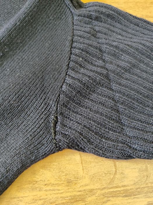 Sweter z golfem używany granatowy XL