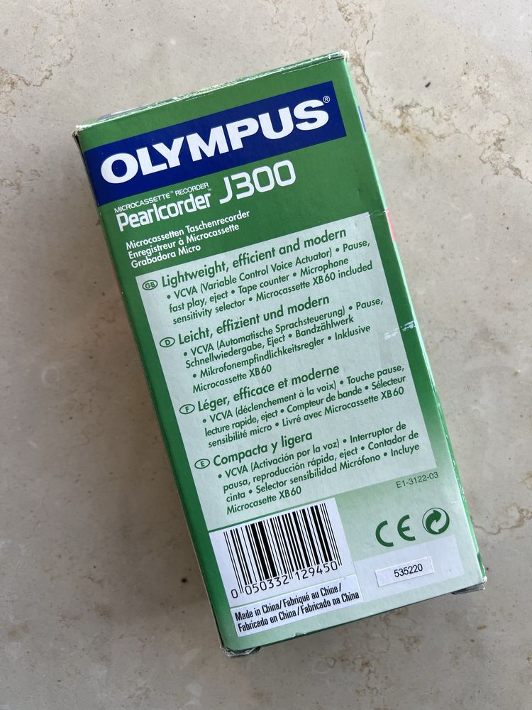 Gravador OLYMPUS PearlCorder J300 | Incl. Caixa