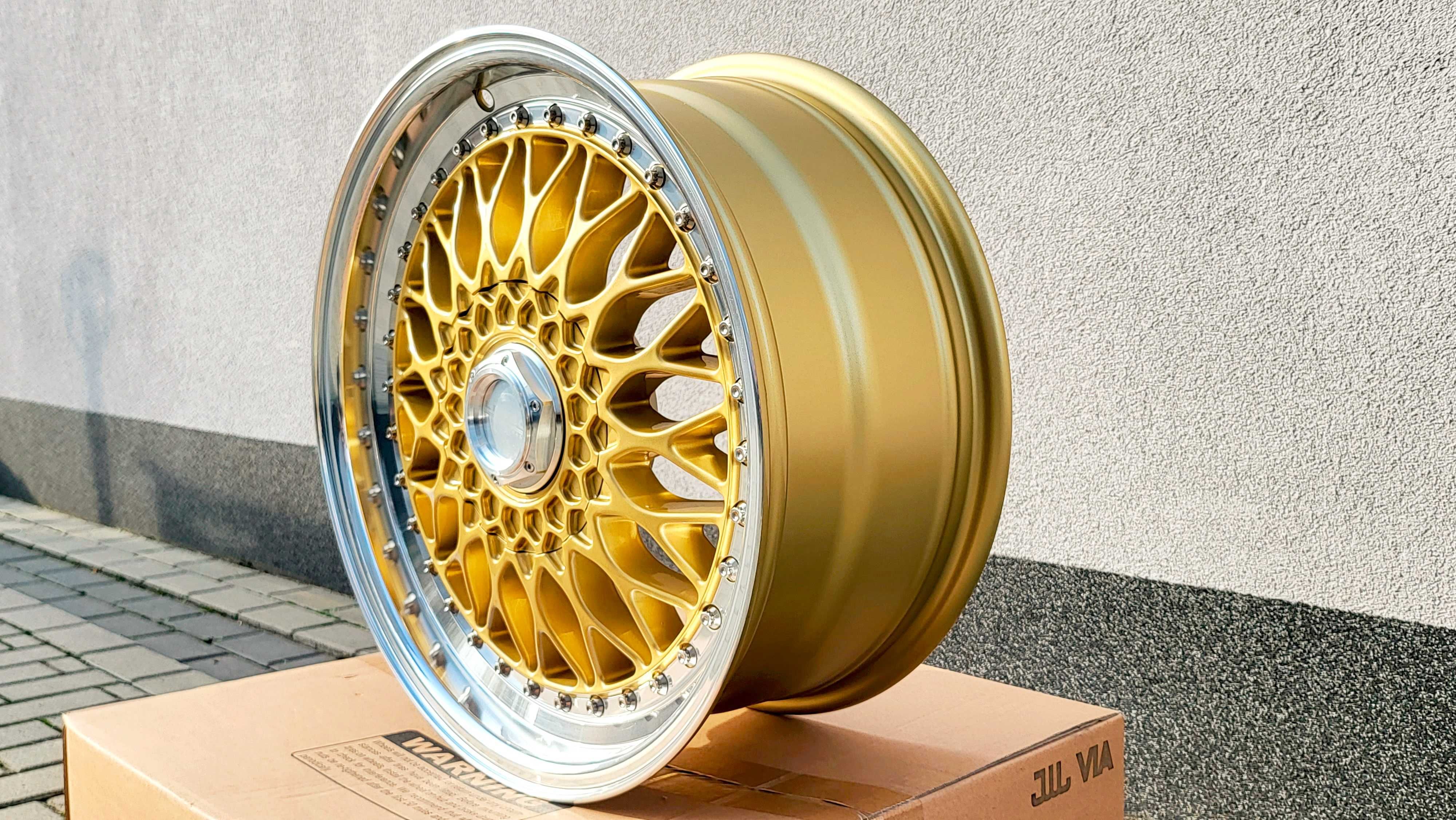 alu felgi 17 4x108 lenso bsx bbs rs GOLD audi 80 100 cabriolet NOWE