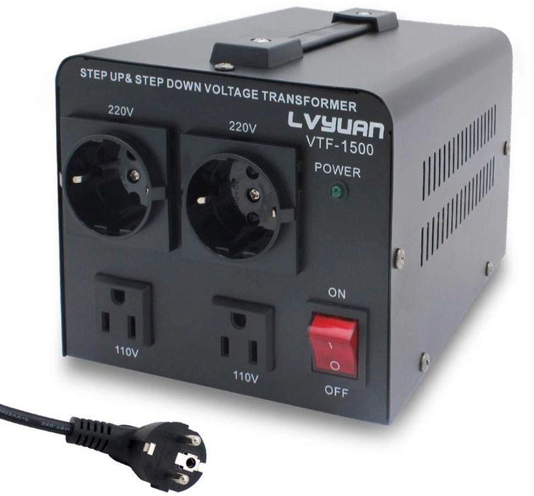 Yinleader 1500VA 110 V, transformator toroidalny, USA, 1500 W – wejści