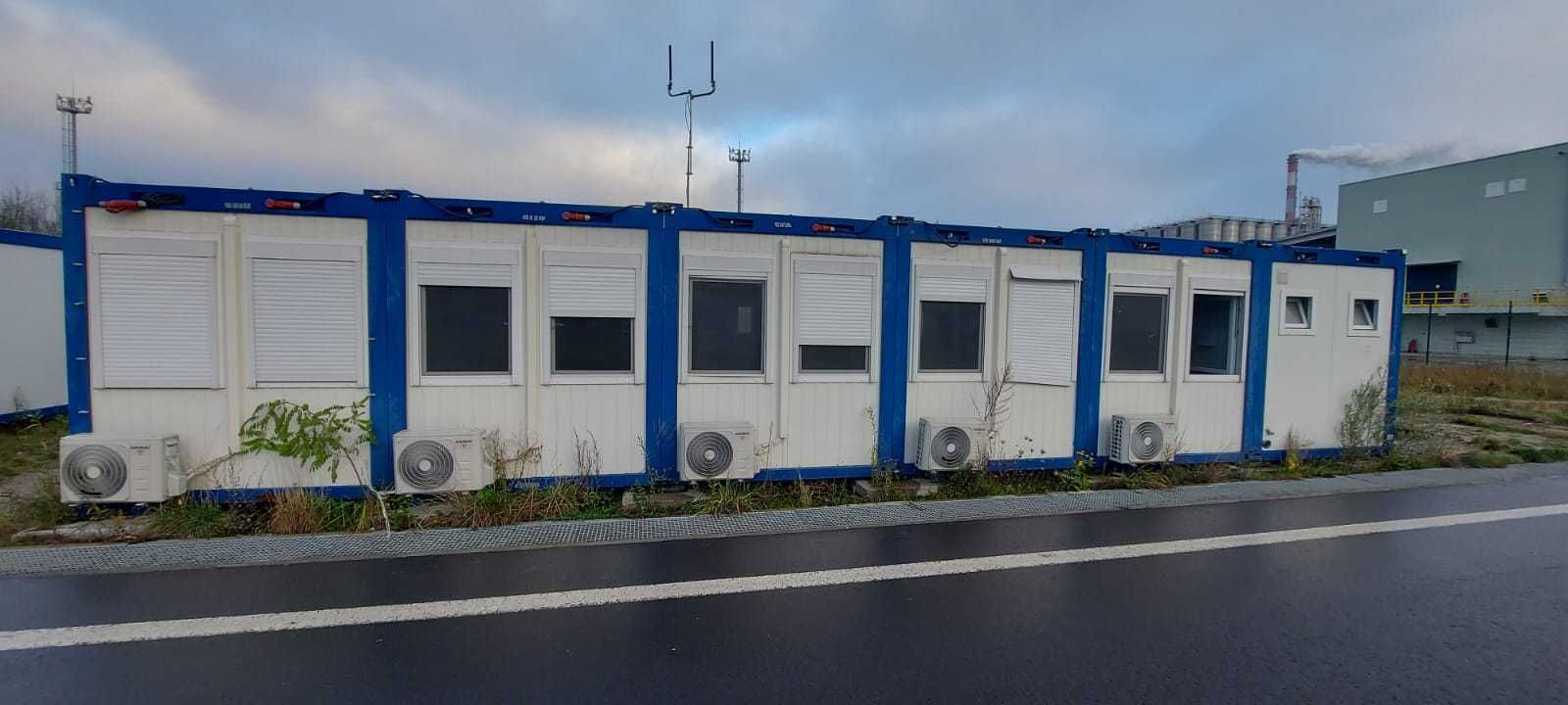 kontenery zestaw kontenerów biuro magazyn 15 szt. używane
