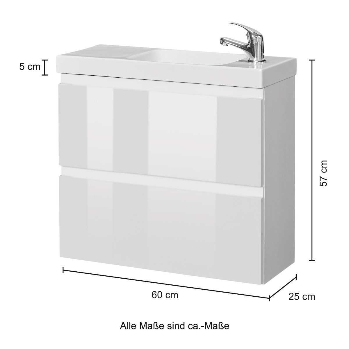 szafka z umywalka szafka umywalkowa KOMPLET. 60X25cm NOWE!GWARANCJA!