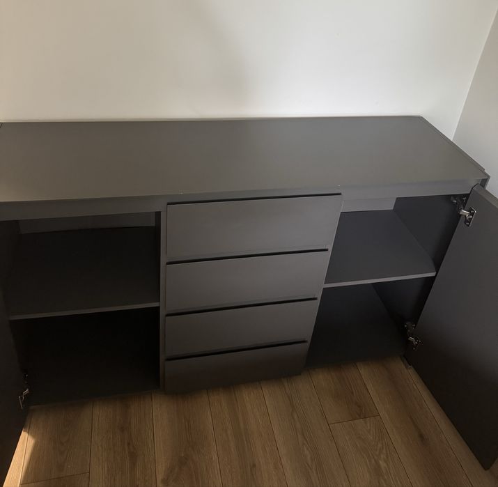 Komoda Black Red White