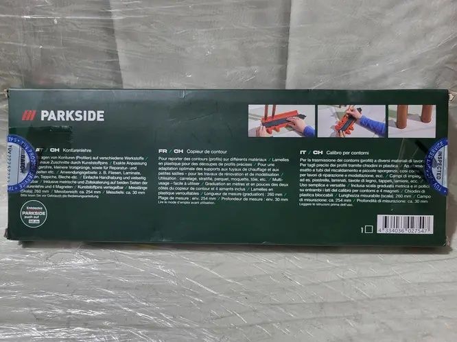 Шаблон для копіювання, вимірювання контурів Parkside