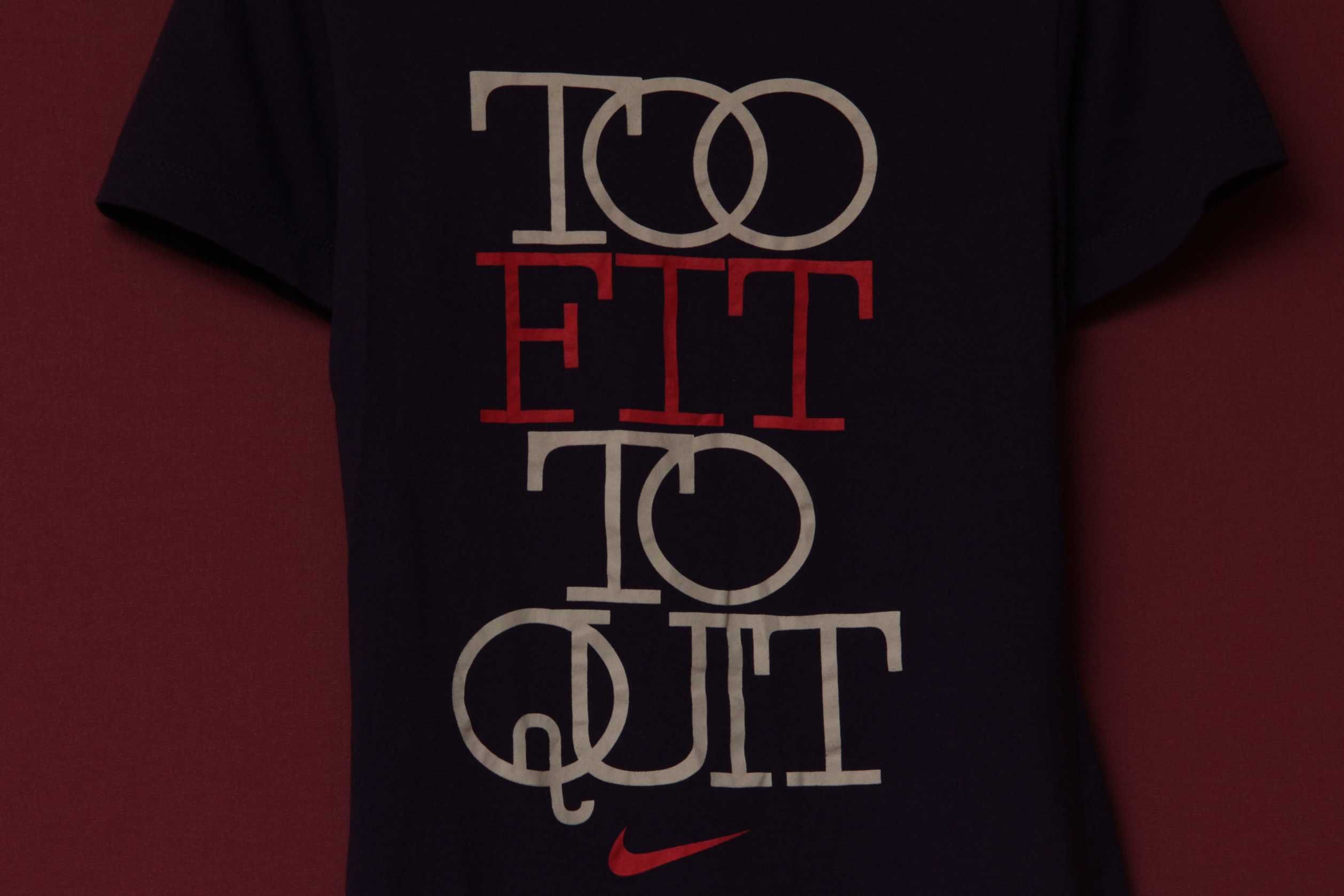 Nike S футболка из хлопка “too fit to quit”