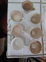 Várias chávenas antigas vintage da LUSITANIA