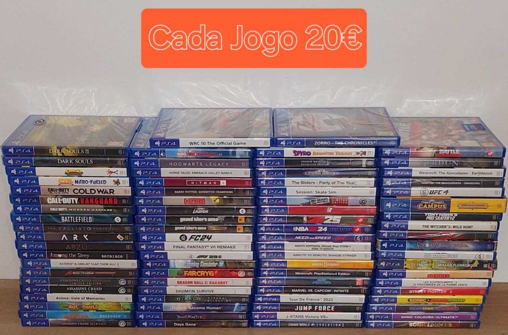 Jogos Ps4 Originais Novos & Usados (Cada 20€)