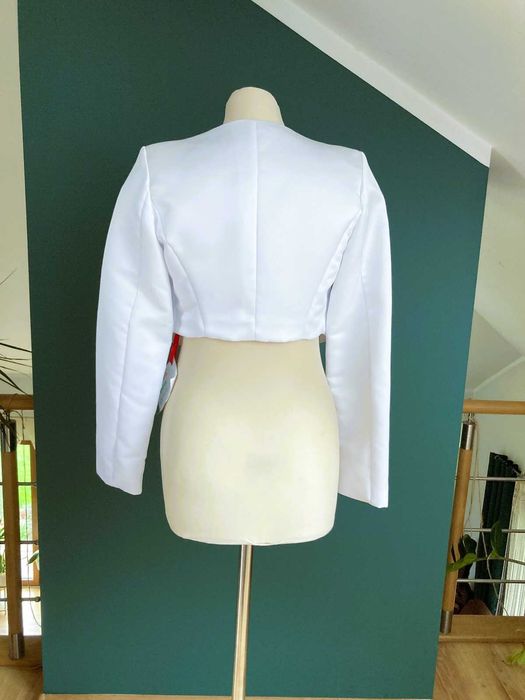 Białe bolerko, rozmiar 40, 42 i 48, wyprzedaż