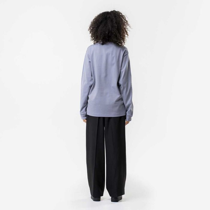 Лонгслів Acne Studios Simple Logo Long Sleeve Dark Grey
