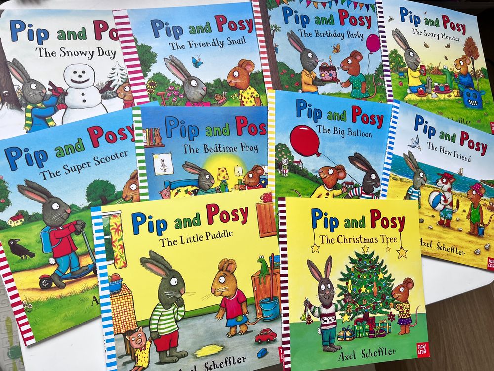 Шусть і Шуня англійською мовою Pip and Posy (10 книг набір , вся серія