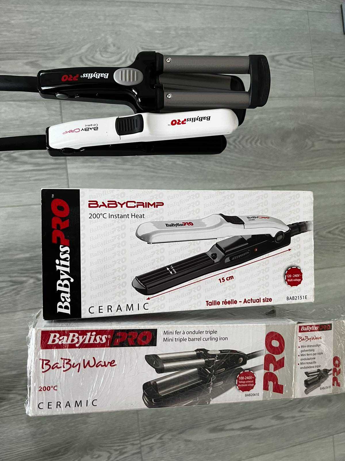 Трехстволка Babyliss мини BAB2061E. Гофре Babyliss BAB2151E. Нові