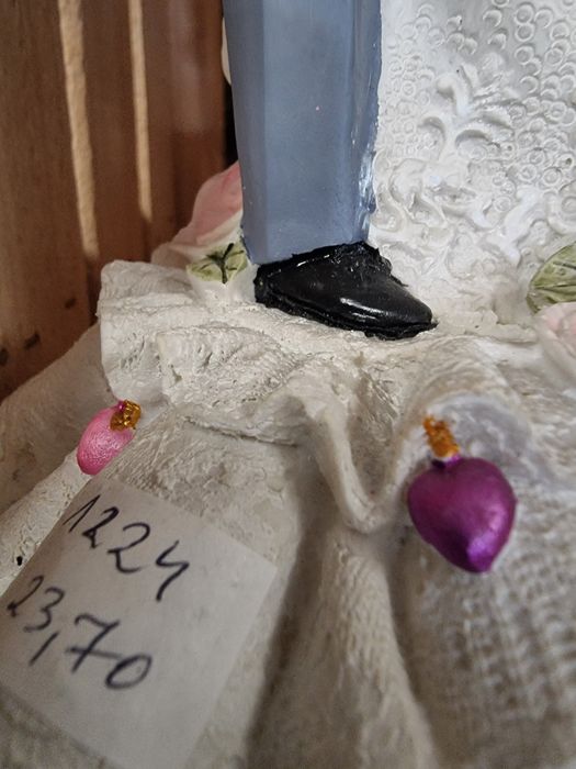 Figurki ślubne para młoda na stół dekoracje weselne figurka