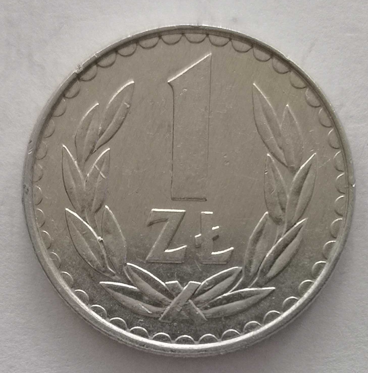 Moneta PRL 1 zloty 1984r.Al. Stan monety widoczny na zdjęciach.