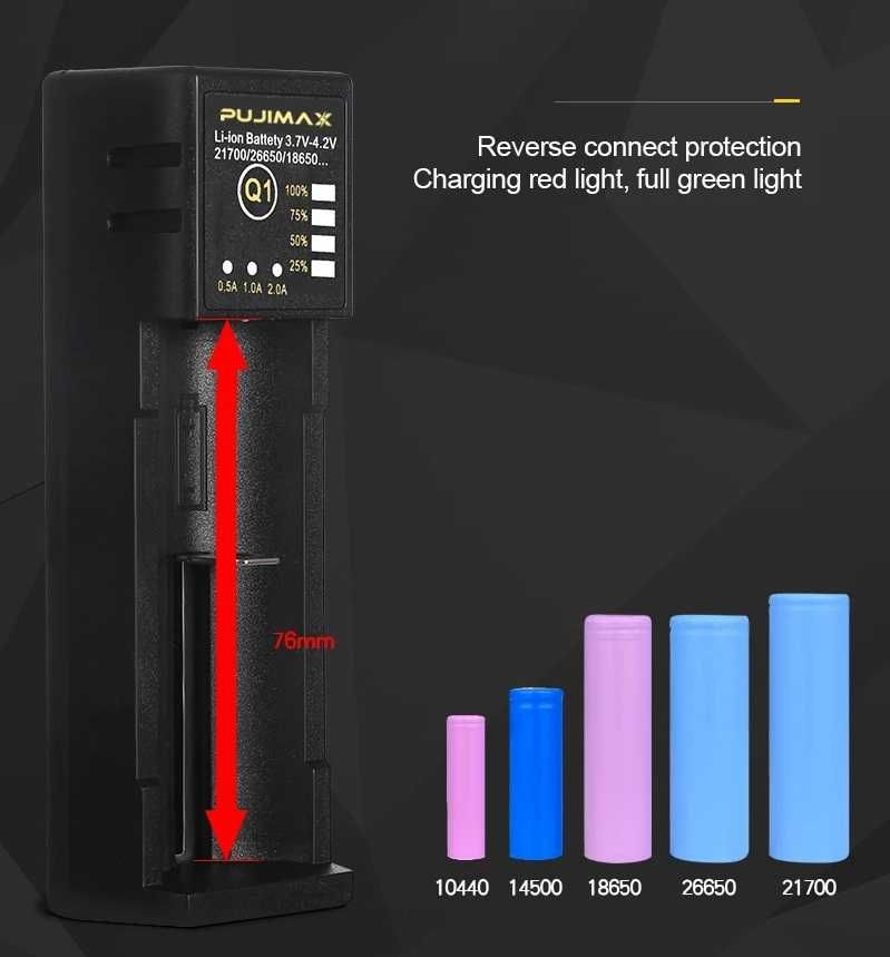 Ładowarka do akumulatorów Li-ion/Ni-MH/Ni-Cd PUJIMAX Q1