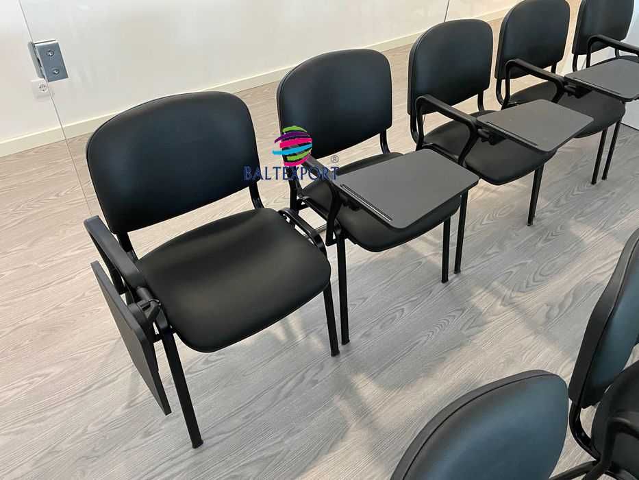 Cadeira Formação Palmatória Drt/Esq Revest. Tecido/Pele Sintética Nova