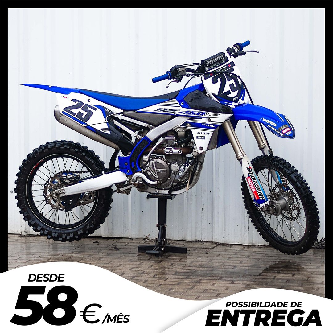 YAMAHA YZF 450 C/ LUZ INJEÇÃO ATÉ 58€/MÊS